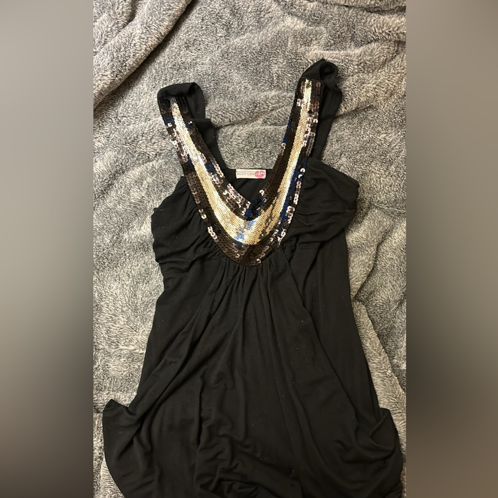 Vintage disco tank top, pockets on both sides and super stylish!